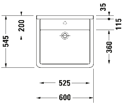 Starck 3 Умывальник медицинский Vital Med 3