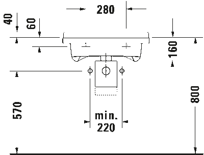 Starck 3 Умывальник медицинский Vital Med 5