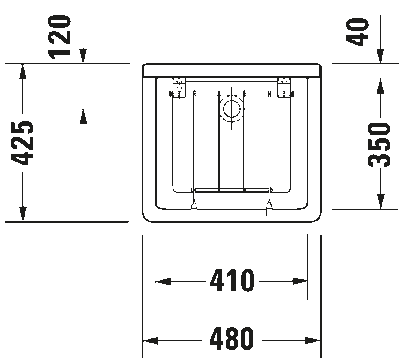 Starck 3 Рабочая раковина 4