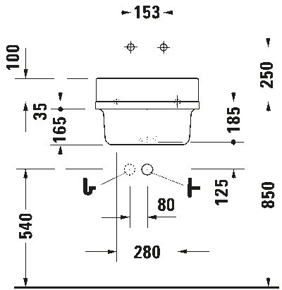 Starck 3 Рабочая раковина 6