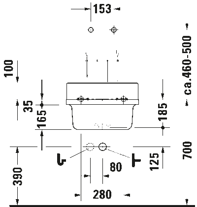 Starck 3 Рабочая раковина 7