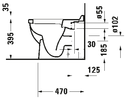 Starck 3 Унитаз напольный для независимого подключения воды 8