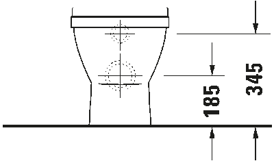 Starck 3 Унитаз напольный для независимого подключения воды 9