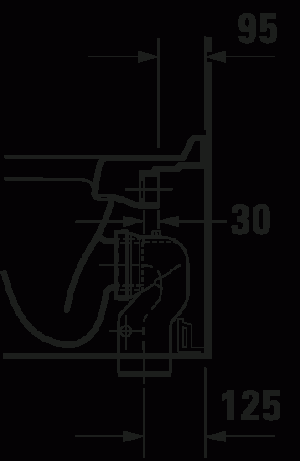 Starck 3 Унитаз напольный для независимого подключения воды 10