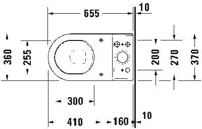 Starck 3 Унитаз комбинированный с вертикальным смывом 4