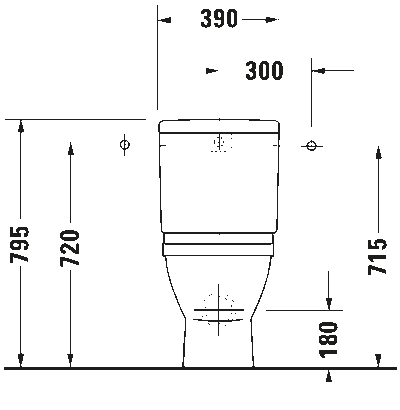 Starck 3 Унитаз комбинированный (не вкл. бачок) 12