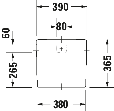 Starck 3 Бачок с механизмом двойного смыва 4