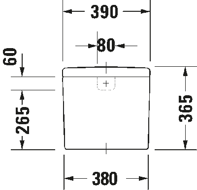 Starck 3 Бачок с механизмом двойного смыва 4