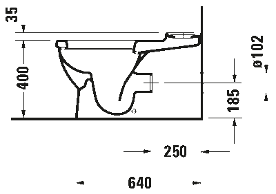 Starck 3 Напольный унитаз в комплекте Big Toilet с вертикальным смывом 10