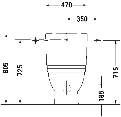 Starck 3 Напольный унитаз в комплекте Big Toilet с вертикальным смывом 11