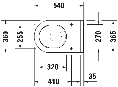 Starck 3 Унитаз подвесной с горизонтальным смывом 10