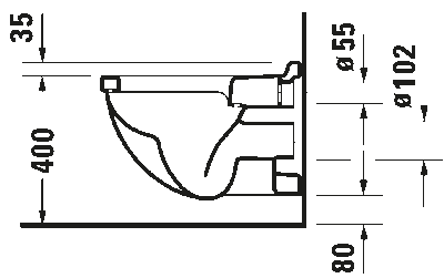 Starck 3 Унитаз подвесной с горизонтальным смывом 11