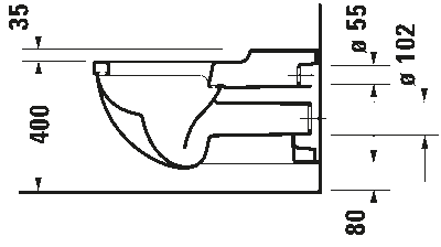 Starck 3 Унитаз подвесной Vital с вертикальным смывом 6