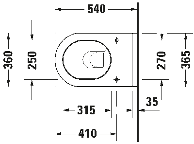 Starck 3 Унитаз подвесной с вертикальным смывом 6