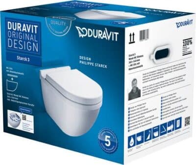 Starck 3 Унитаз подвесной Duravit Rimless® в комплекте (Унитаз подвесной Duravit Rimless® 1