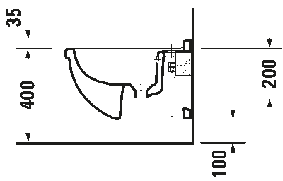 Starck 3 Биде подвесное с переливом 8