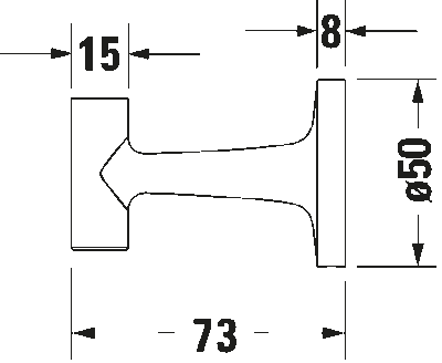 Starck T Крючок для полотенца 14