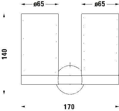 Starck T Двойной стакан для зубных щеток 19