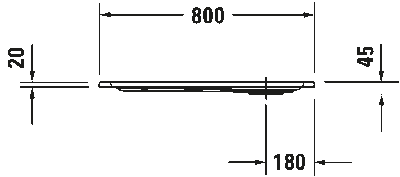 Starck Slimline Душевой поддон квадратный вариант 6