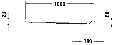 Starck Slimline Душевой поддон квадратный вариант 6