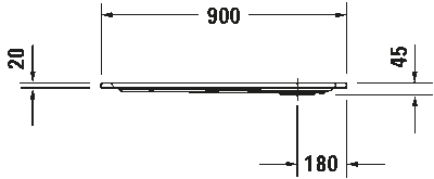 Starck Slimline Душевой поддон прямоугольный вариант 6