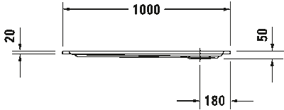 Starck Slimline Душевой поддон прямоугольный вариант 5
