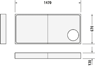 Starck Slimline Душевой поддон прямоугольный вариант 6