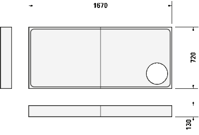 Starck Slimline Душевой поддон прямоугольный вариант 6