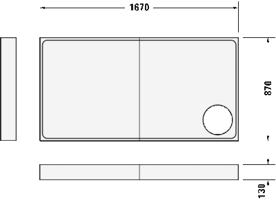 Starck Slimline Душевой поддон прямоугольный вариант 6