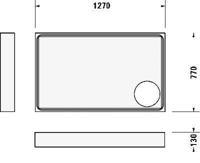 Starck Slimline Душевой поддон прямоугольный вариант 6