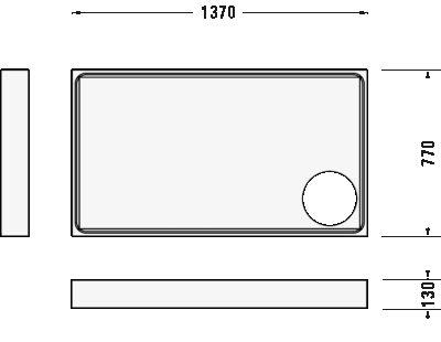 Starck Slimline Душевой поддон прямоугольный вариант 5