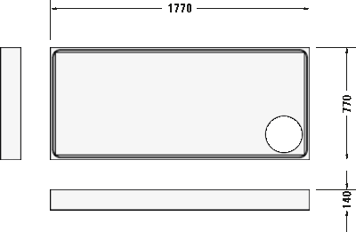 Starck Slimline Душевой поддон прямоугольный вариант 5