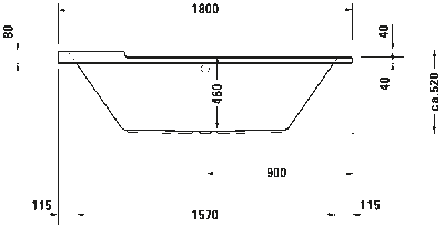 Starck Встроенная ванна 6