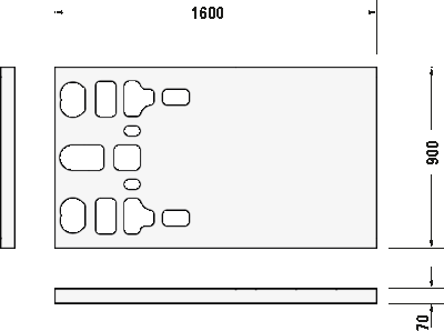 Stonetto Душевой поддон прямоугольный 9