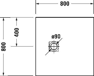 Sustano Душевой поддон квадратный 12