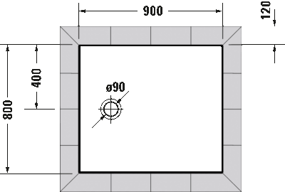 Tempano Душевой поддон прямоугольный вариант 4