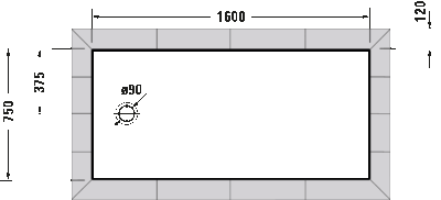 Tempano Душевой поддон прямоугольный вариант 4