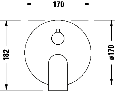 Tulum by Starck Однорычажный смеситель  скрытого монтажа с переключателем на 2 потребителя 6