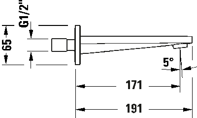 Tulum by Starck Излив для ванны 12