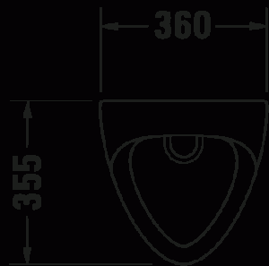 Bill Писсуар. Смывной бортик: Закрытый 3