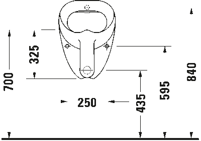 Bill Писсуар. Смывной бортик: Закрытый 5