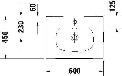 Viu Умывальник встраиваемый для встраивания сверху 3