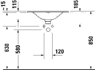 Viu Умывальник встраиваемый для встраивания сверху 5