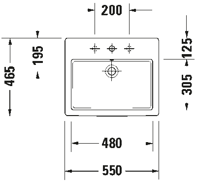 Vero Умывальник встраиваемый для встраивания сверху 4