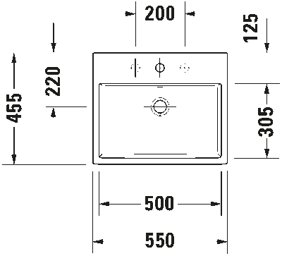 Vero Air Умывальник встраиваемый для встраивания сверху 7