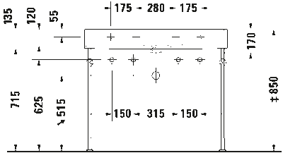 Vero, Vero Air Металлическая консоль регулировка по высот + 50 мм 7