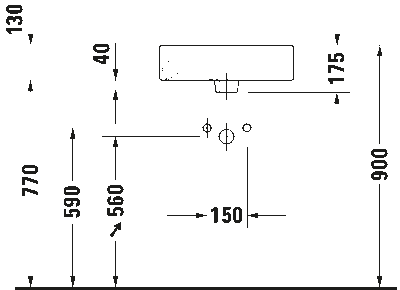 Vero Раковина шлифованный вариант 6