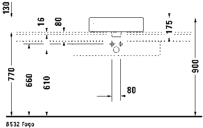 Vero Раковина шлифованный вариант 7