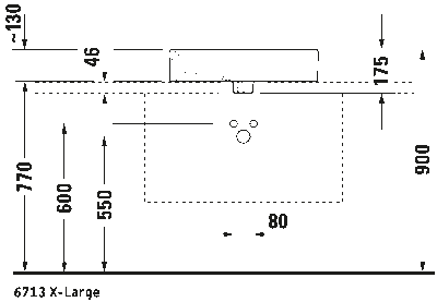 Vero Раковина шлифованный вариант 8