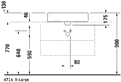 Vero Раковина шлифованный вариант 9